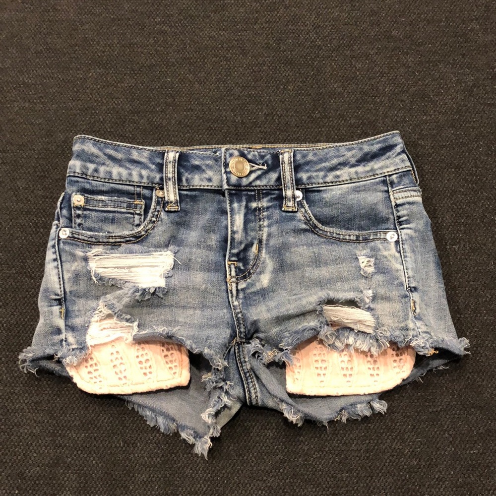 American eagle jean shorts